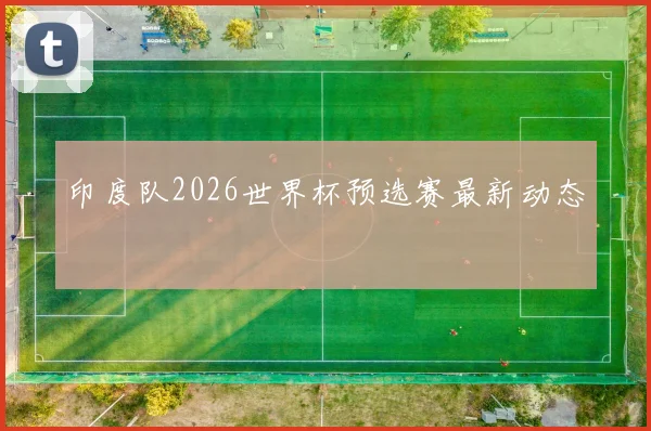 印度队2026世界杯预选赛最新动态